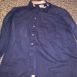 Men’s blue button up
